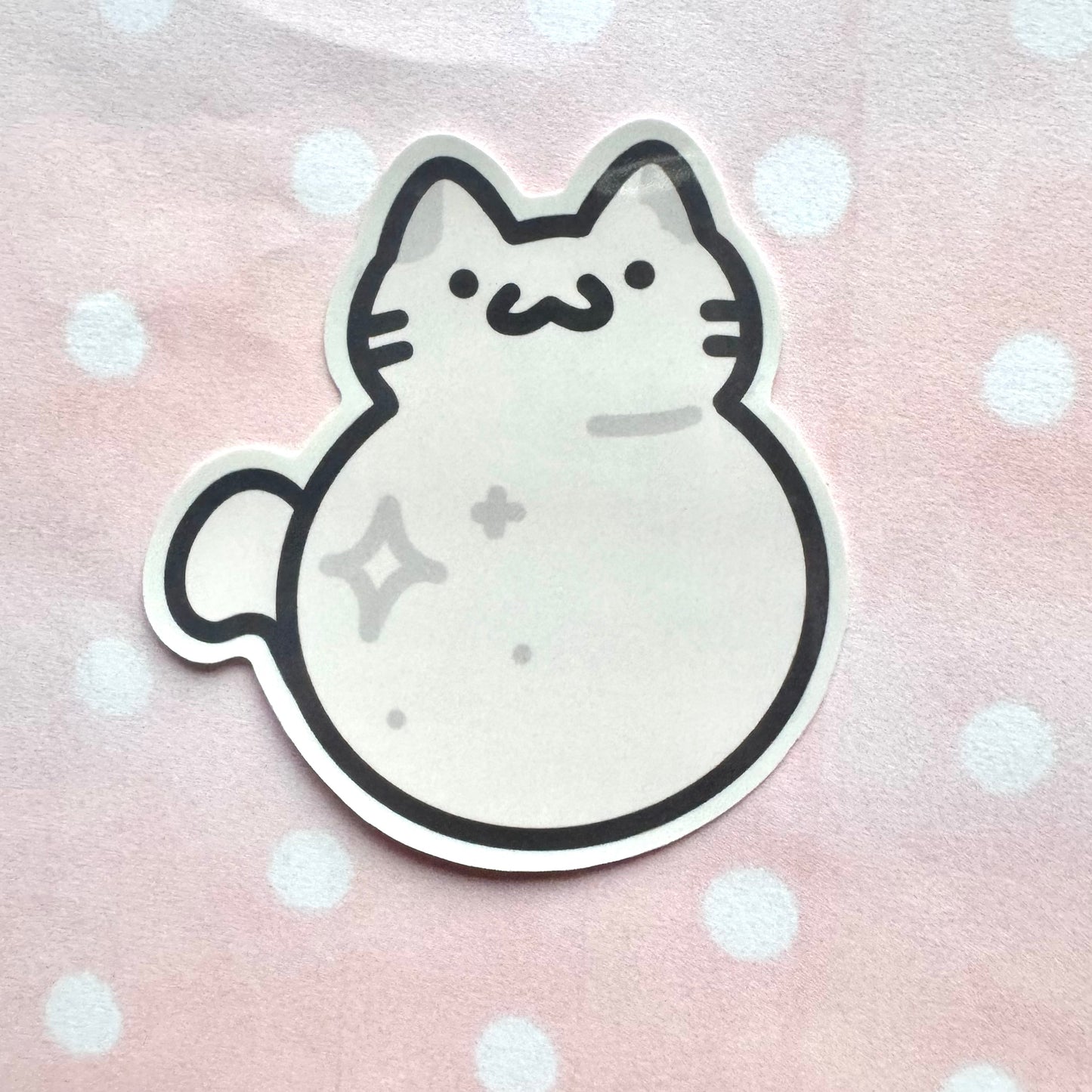 White Cat Stickers