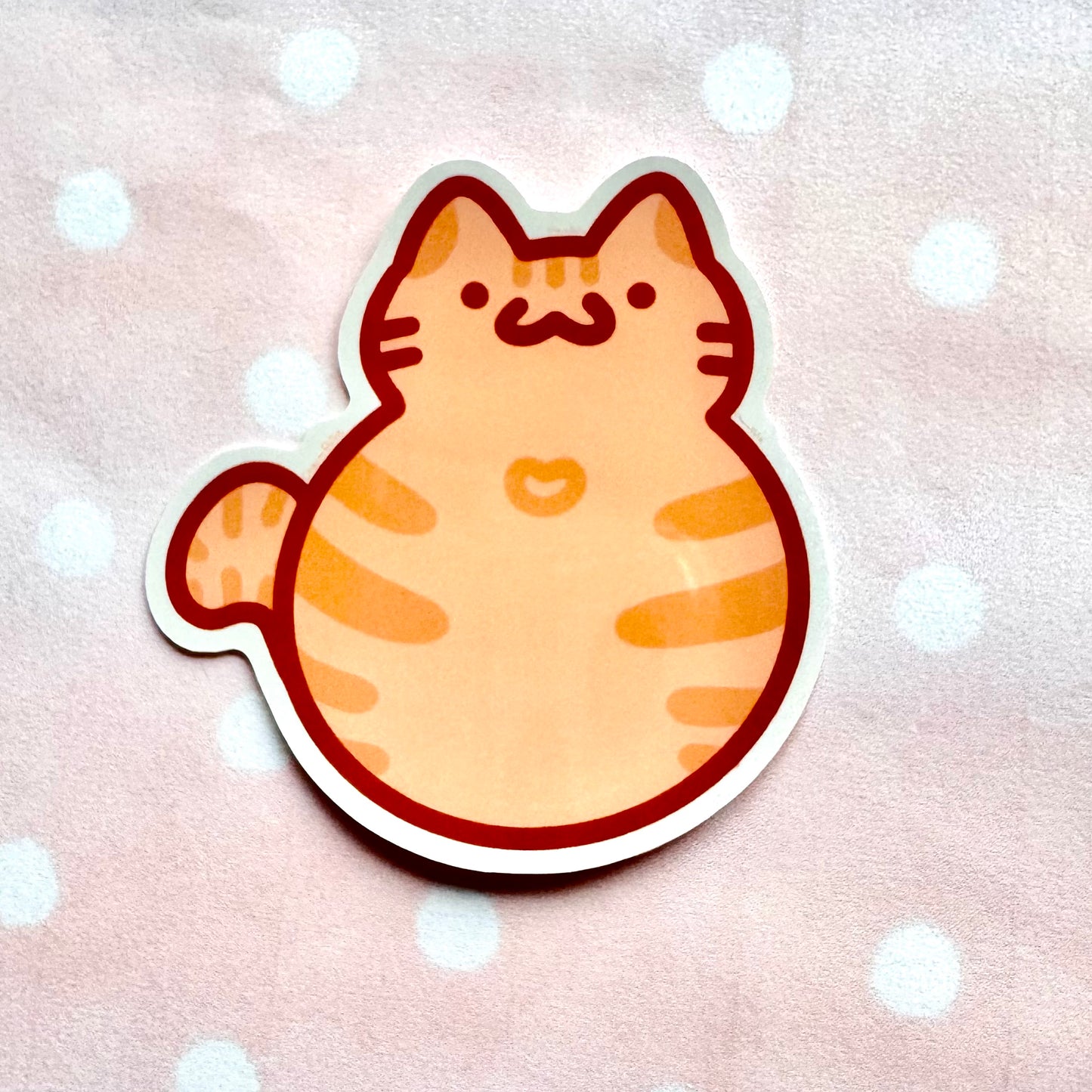 Orange Kitty Stickers