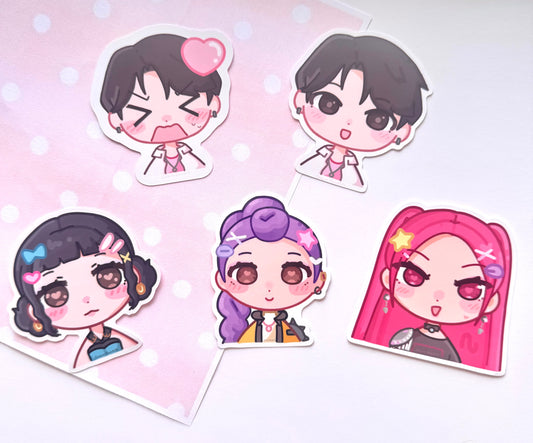 K-Pop Oni Fighter Sticker BUNDLE